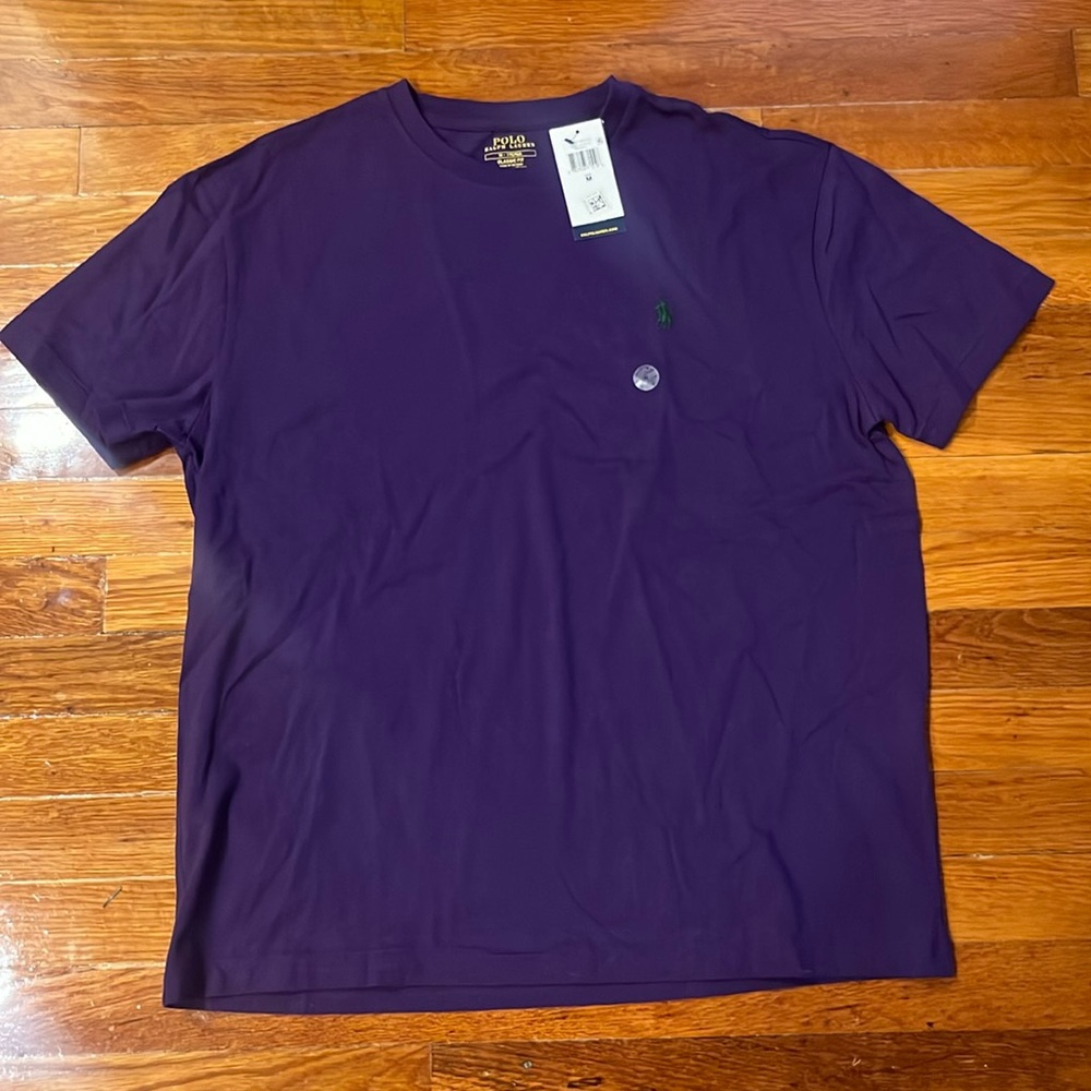 Brand new with tags Ralph Lauren Polo purple t shirt size medium